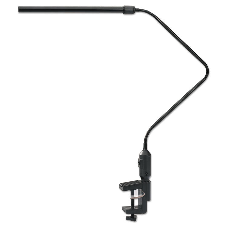 Alera - LED Desk Lamp With Interchangeable Base Or Clamp, 5.13w x 21.75d x 21.75h, Black