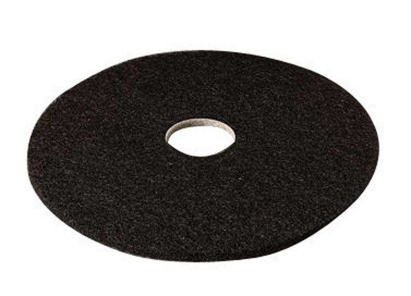 3M - 3M 17 in. D Non-Woven Natural/Polyester Fiber Floor Pad Disc Black - Case of 5