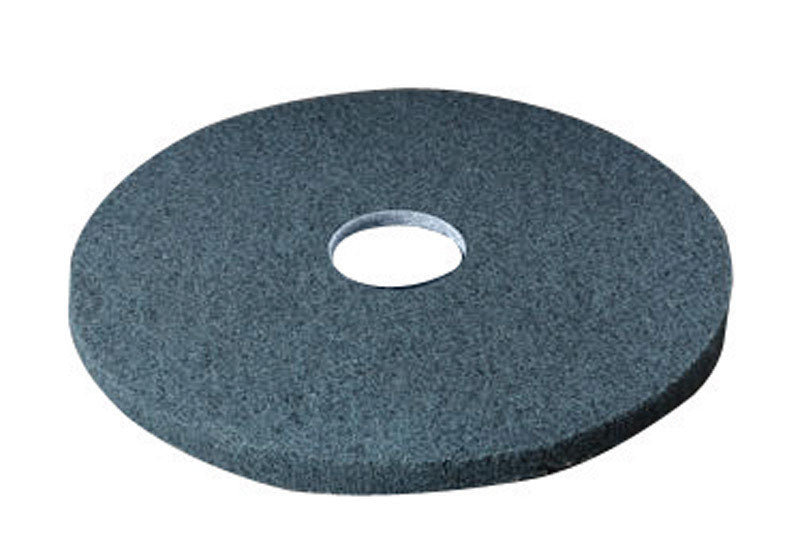 3M - 3M 20 in. D Non-Woven Natural/Polyester Fiber Floor Pad Blue - Case of 5