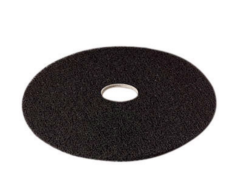 3M - 3M 17 in. D Non-Woven Natural/Polyester Fiber Floor Polishing Pad Black - Case of 5