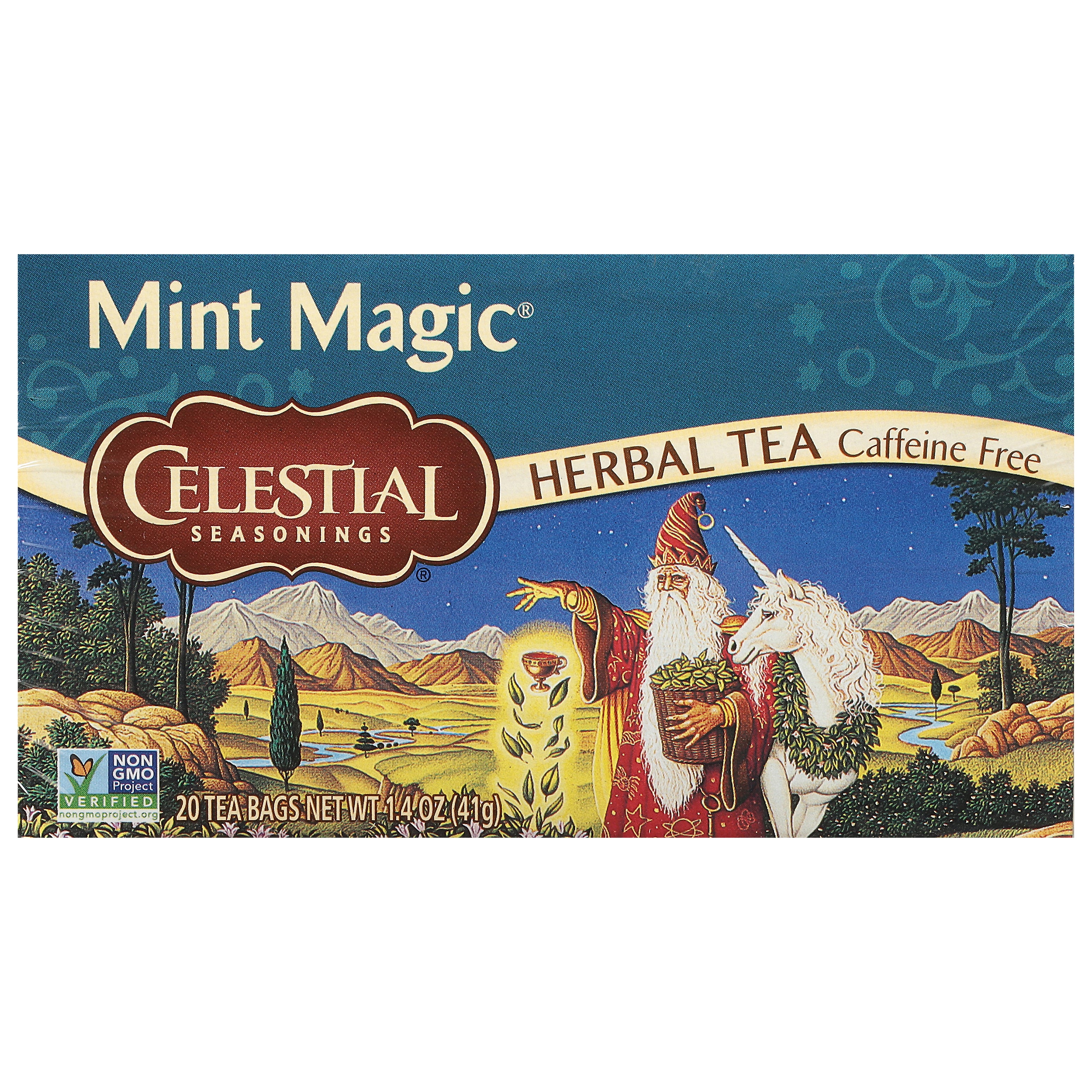 Celestial Seasonings Caffeine Free Mint Magic Herbal Tea 20 Tea Bags - Case of 6