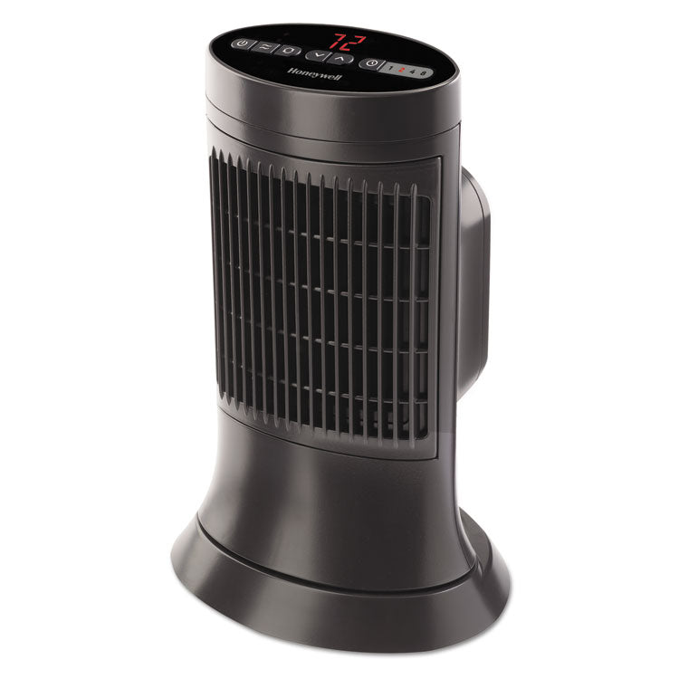 Honeywell - Digital Ceramic Mini Tower Heater, 1,500 W, 10 x 7.63 x 14, Black