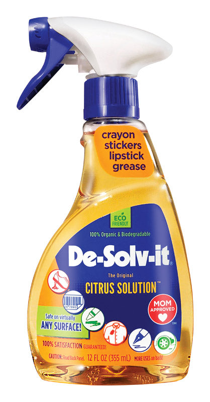 DE-SOLV-IT - De-Solv-It Citrus Solution Citrus Scent Concentrated All Purpose Cleaner Liquid 12 oz