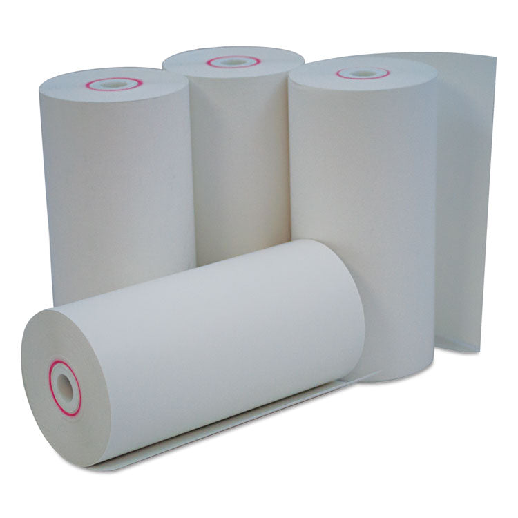 Universal - Direct Thermal Print Paper Rolls, 0.38" Core, 4.38" x 127 ft, White, 50/Carton