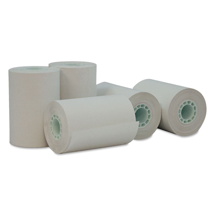 Universal - Direct Thermal Print Paper Rolls, 0.5" Core, 2.25" x 55 ft, White, 50/Carton