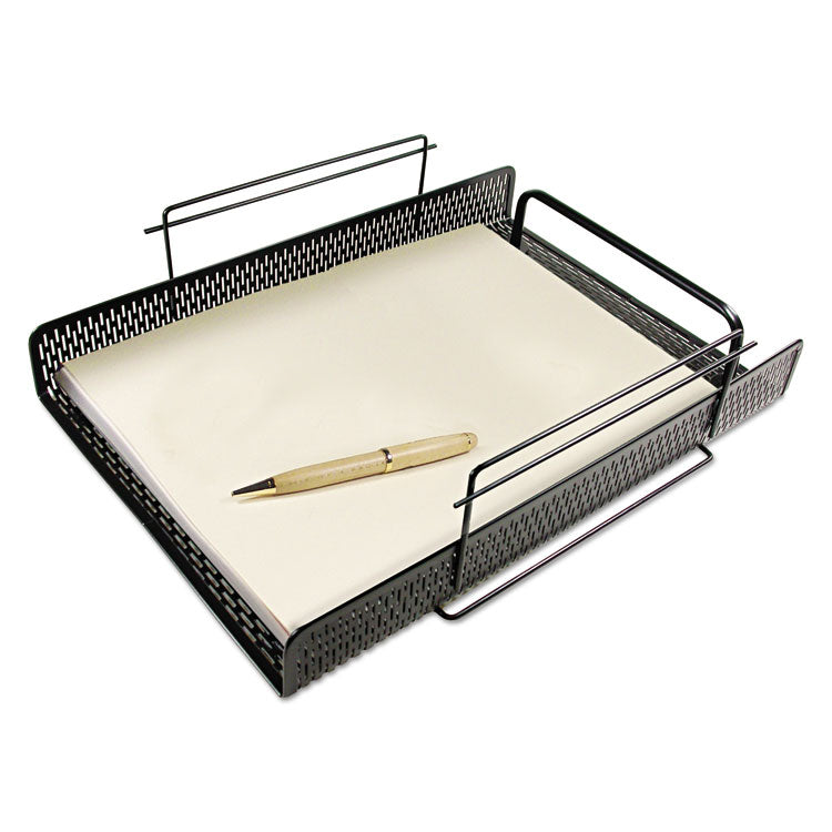 Artistic - Urban Collection Punched Metal Letter Tray, 1 Section, Letter Size Files, 10" x 13.75" x 3.5", Black