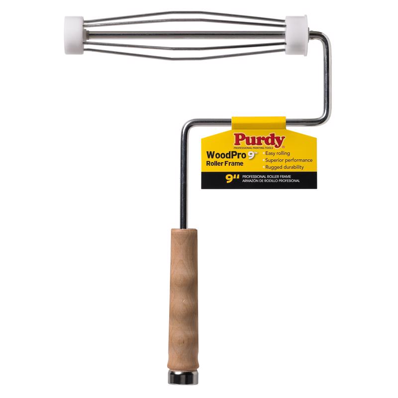 PURDY - Purdy Wood Pro 9 in. W Regular Paint Roller Frame Threaded End