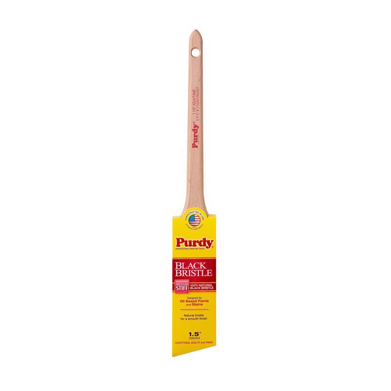 PURDY - Purdy Black Bristle Adjutant 1-1/2 in. Medium Stiff Angle Trim Paint Brush