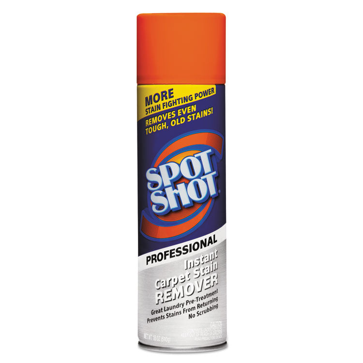 WD-40 - Spot Shot Professional Instant Carpet Stain Remover, 18 oz Aerosol Spray, 12/Carton