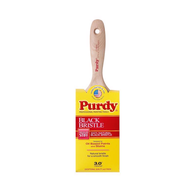 PURDY - Purdy Black Bristle Swan 3 in. Medium Stiff Flat Wall Brush