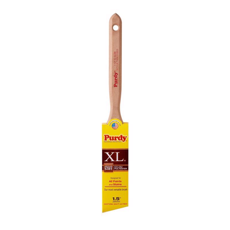 PURDY - Purdy XL Glide 1-1/2 in. Medium Stiff Angle Trim Paint Brush