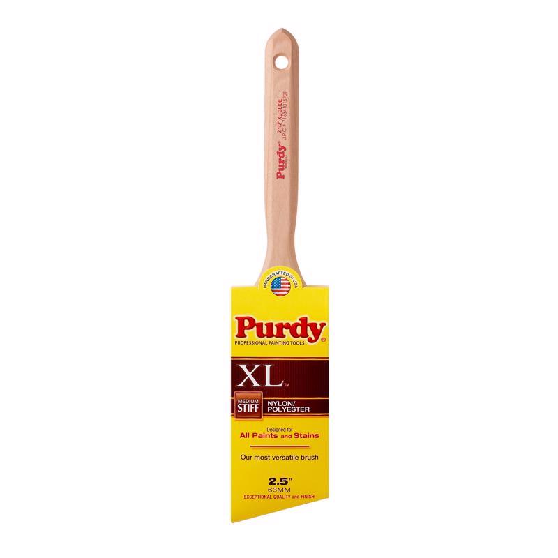 PURDY - Purdy XL Glide 2-1/2 in. Medium Stiff Angle Trim Paint Brush