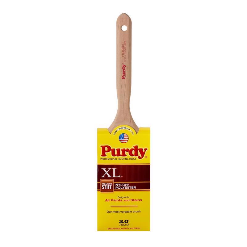 PURDY - Purdy XL Elasco 3 in. Medium Stiff Flat Trim Paint Brush