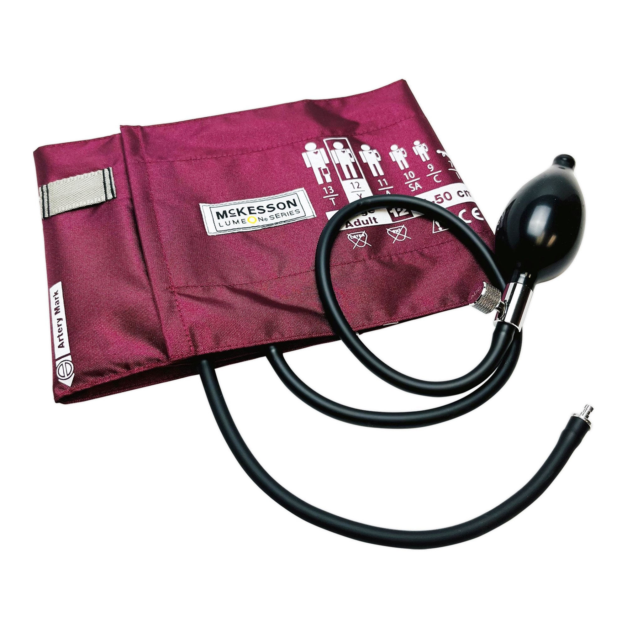 McKesson Brand - Reusable Blood Pressure Cuff and Bulb McKesson LUMEON™ 34 to 50 cm Arm Nylon Cuff Large Adult Cuff [1/BX]