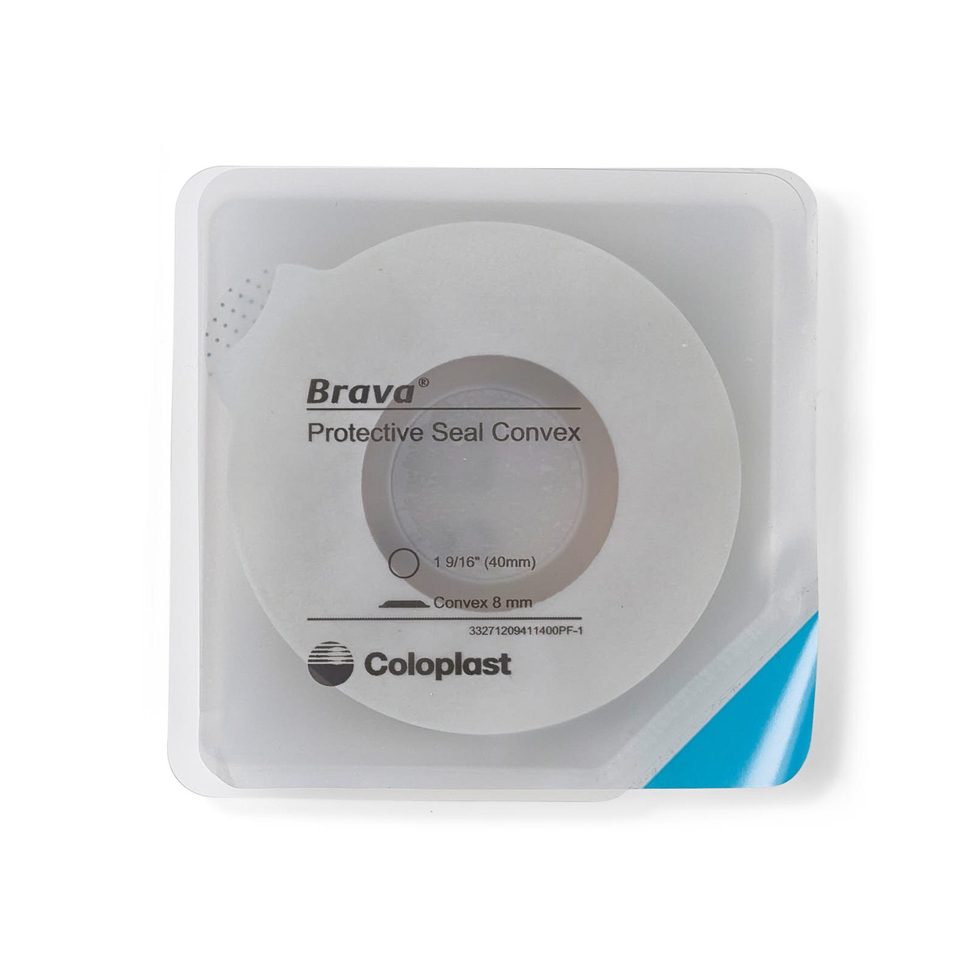 Coloplast - Ostomy Seal Brava® Convex, Starter Hole 1-9/16 Inch (40mm) [10/BX]
