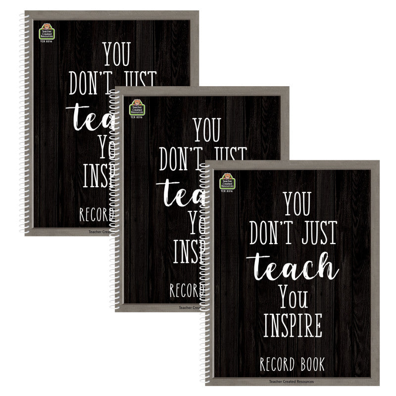 TEACHER CREATED RESOURCES - Modern Farmhouse Record Book, Pack of 3