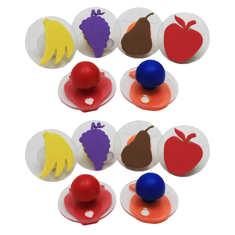 READY 2 LEARN - Giant Stampers - Fruit - 6 Per Pack - 2 Packs
