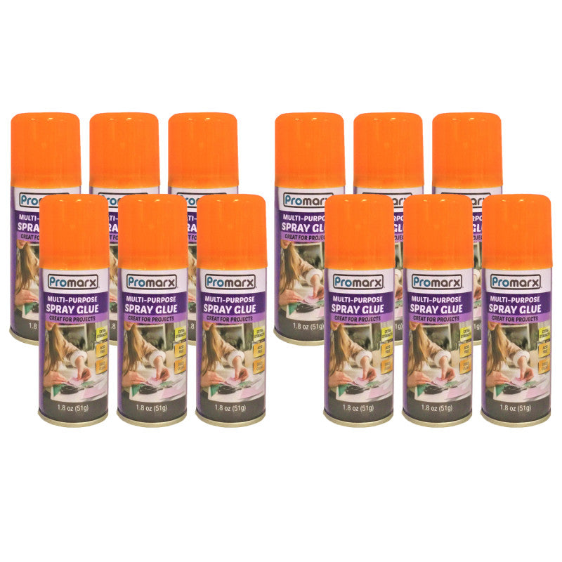PROMARX - Adhesive Spray, 1.8oz, Pack of 12