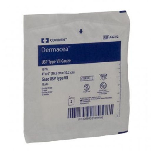 Cardinal - Gauze Sponge Dermacea™ 4 X 4 Inch 12-Ply Sterile 2 per Pack [1/PK]