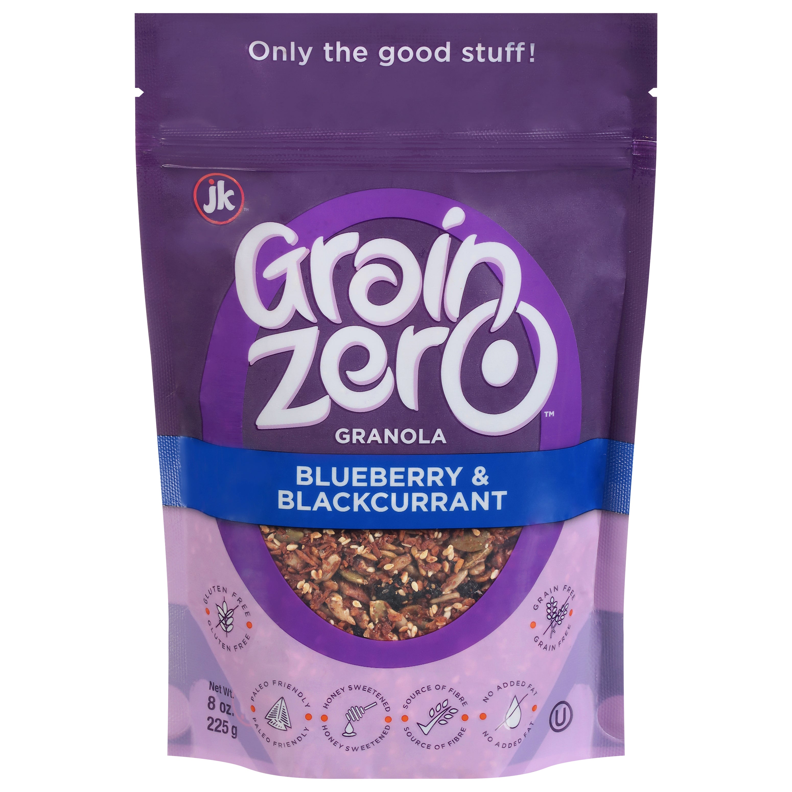 Grain Zero Blueberry & Blackcurrant Granola 8 oz - Case of 6