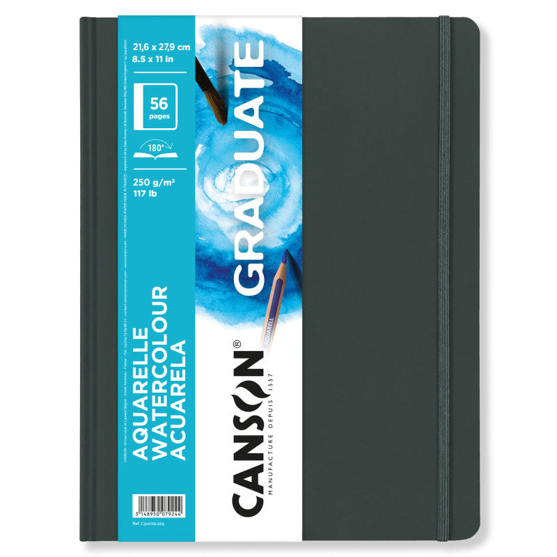 Graduate Watercolor Art Book, Hard Cover Binding, 28 Sheet, 8.5x11 inch, 1 Count