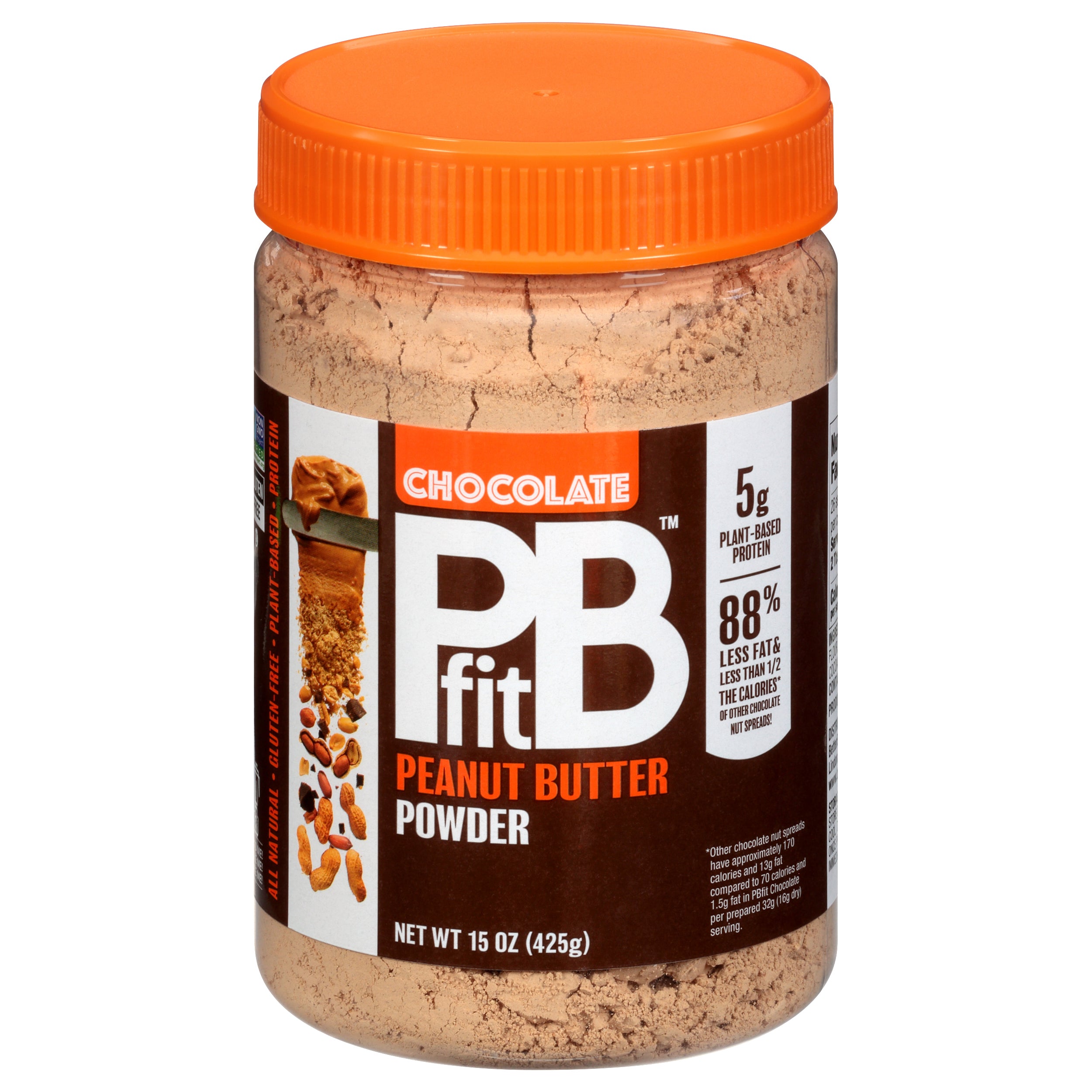 PBfit Chocolate Peanut Butter Powder 15 oz - Case of 6