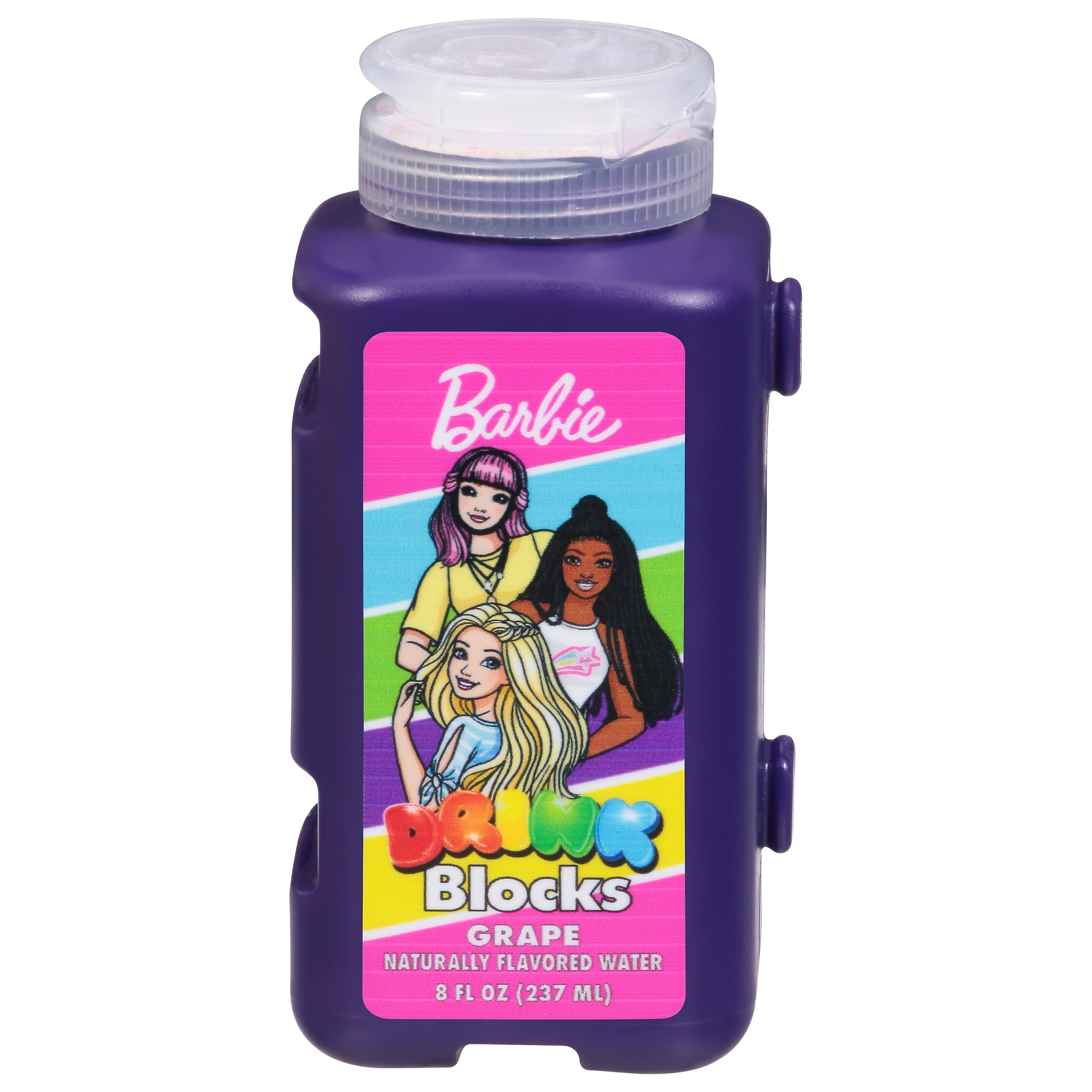 Drink Blocks Barbie Grape Water 8 fl oz - Case of 12
