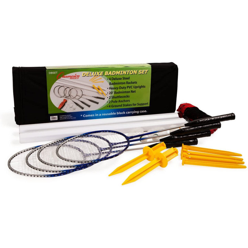 CHAMPION SPORTS - Deluxe Badminton Set