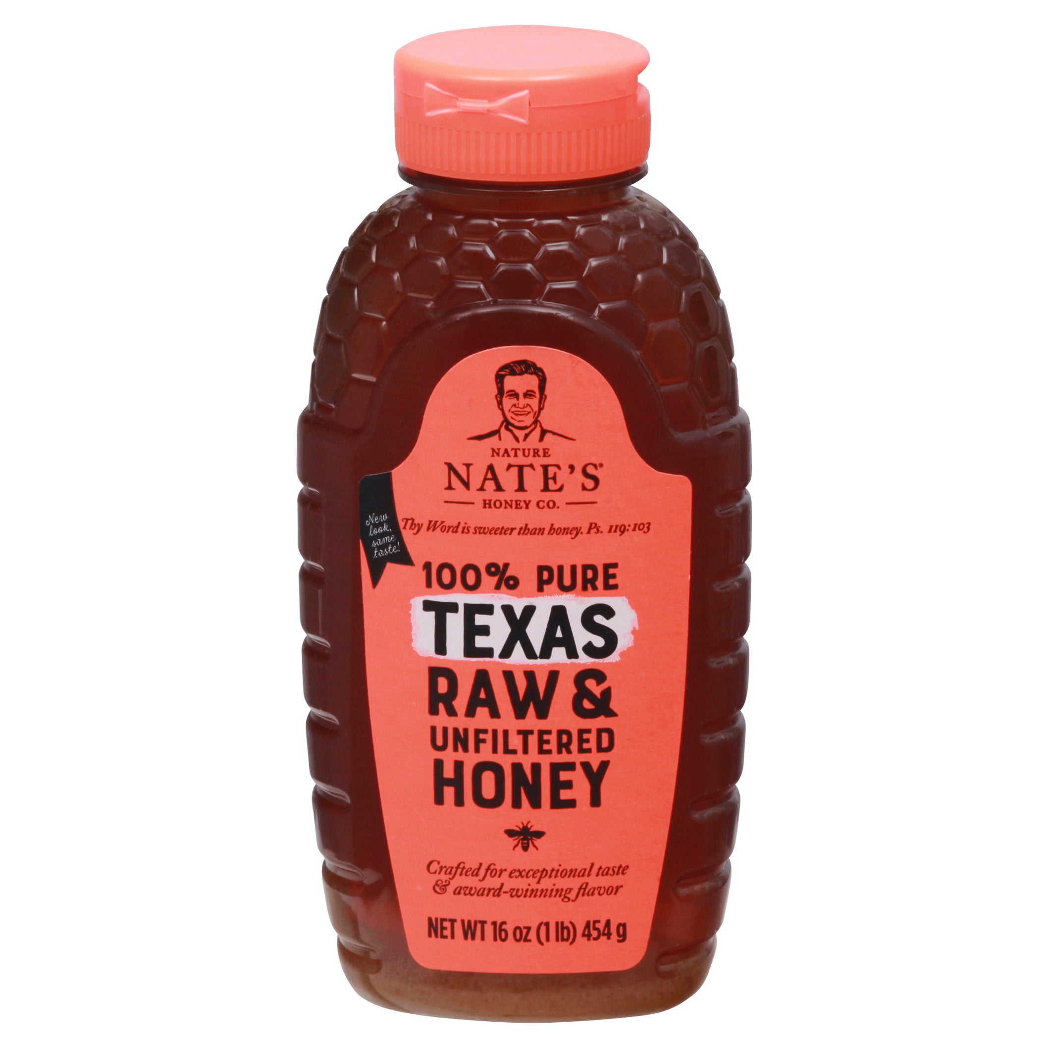 Nature Nate's Honey Co. Raw & Unfiltered 100% Pure Honey 16 oz - Case of 6