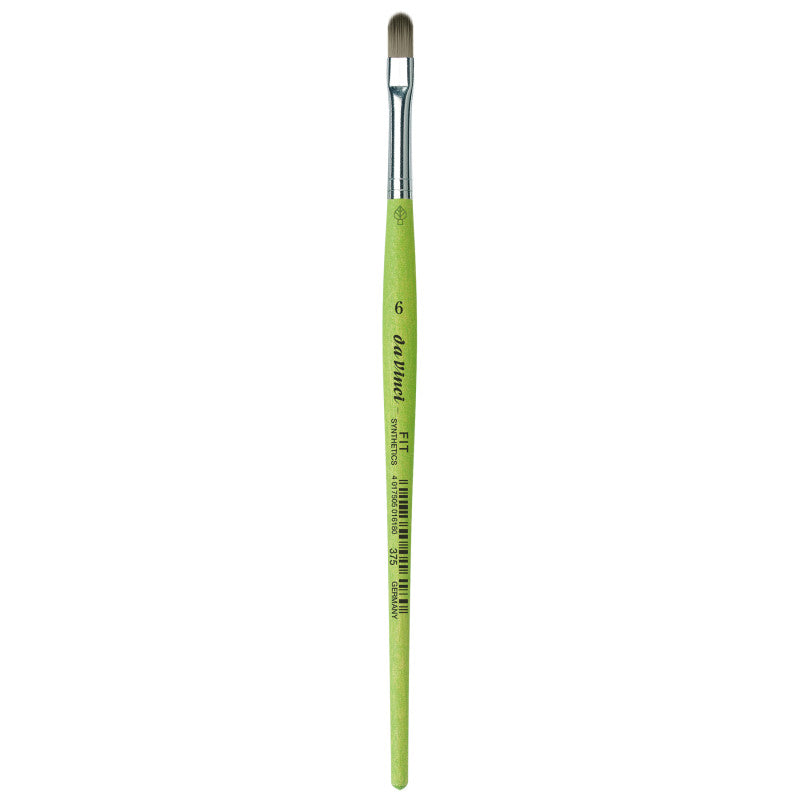 FIT Synthetics Student Brush, Synthetic, Acrylic & Tempera, Filbert, Series 375, Size 6