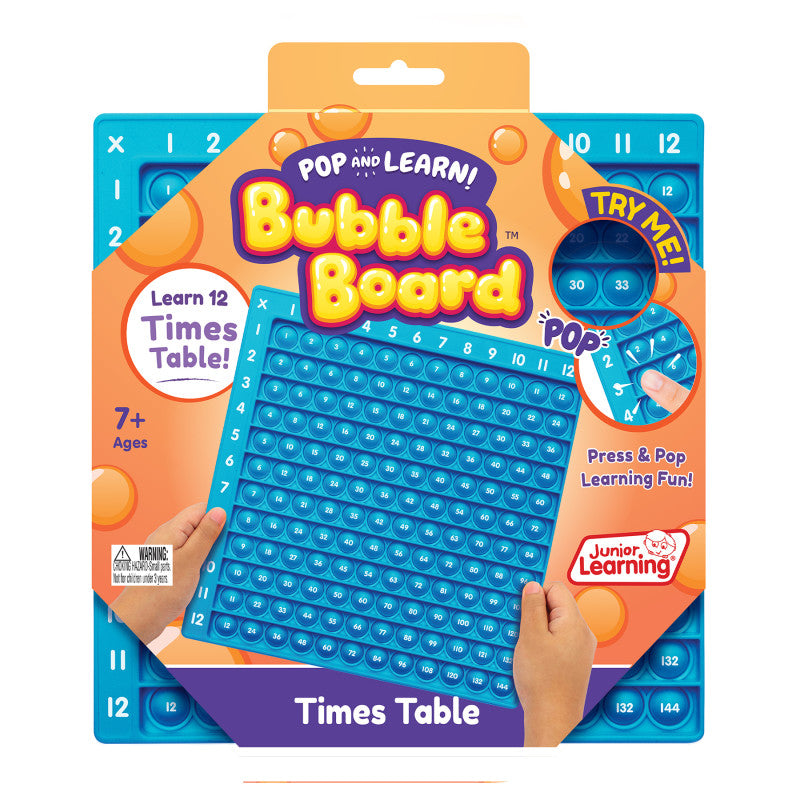 JUNIOR LEARNING - Times Table Pop and Learn™ Bubble Board