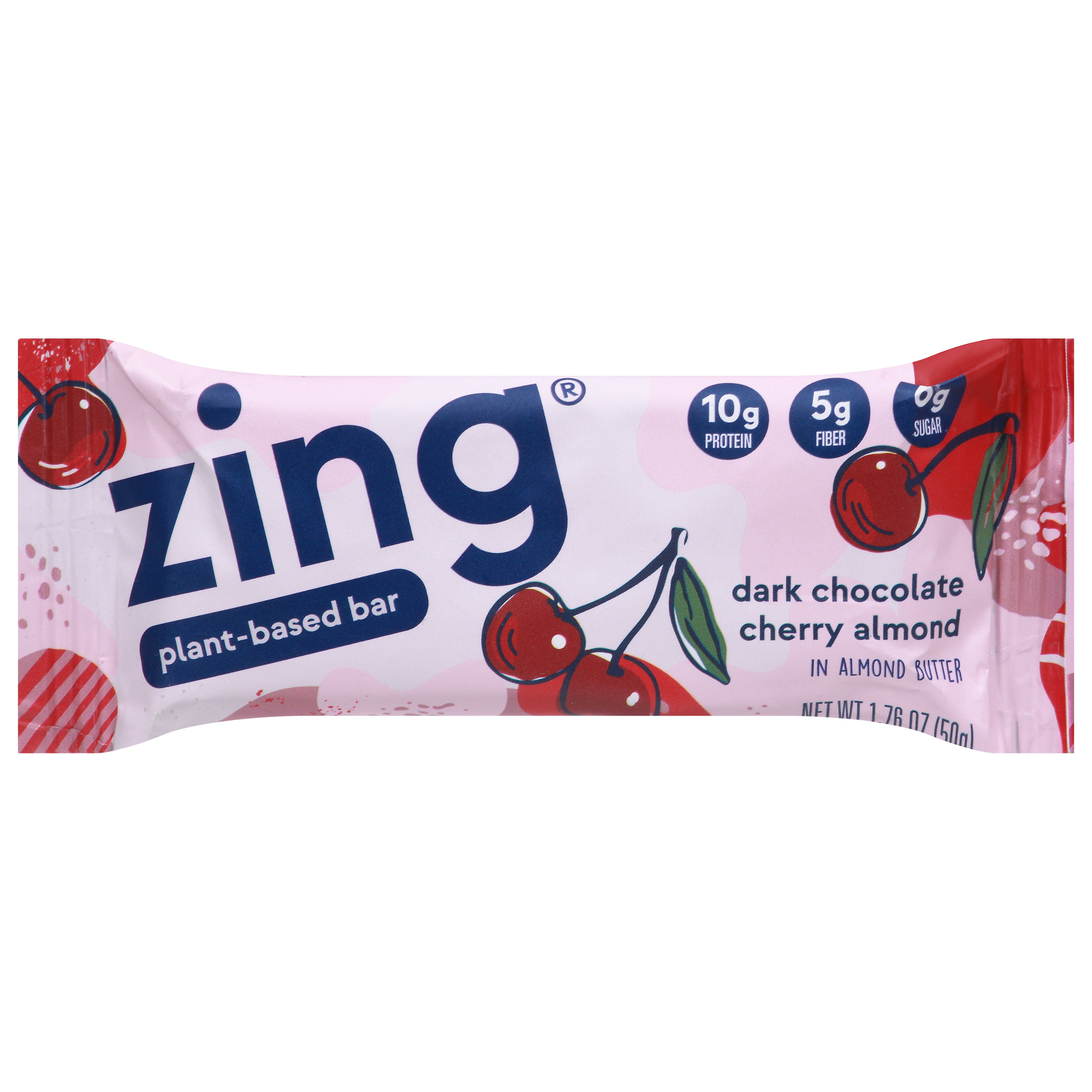 Zing Dark Chocolate Cherry Almond Bar 1.76 oz - Case of 12