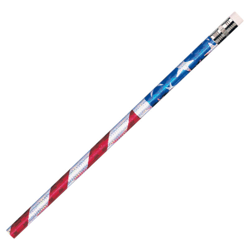 MOON PRODUCTS - Stars & Stripes Glitz Pencils, 12 Per Pack, 12 Packs