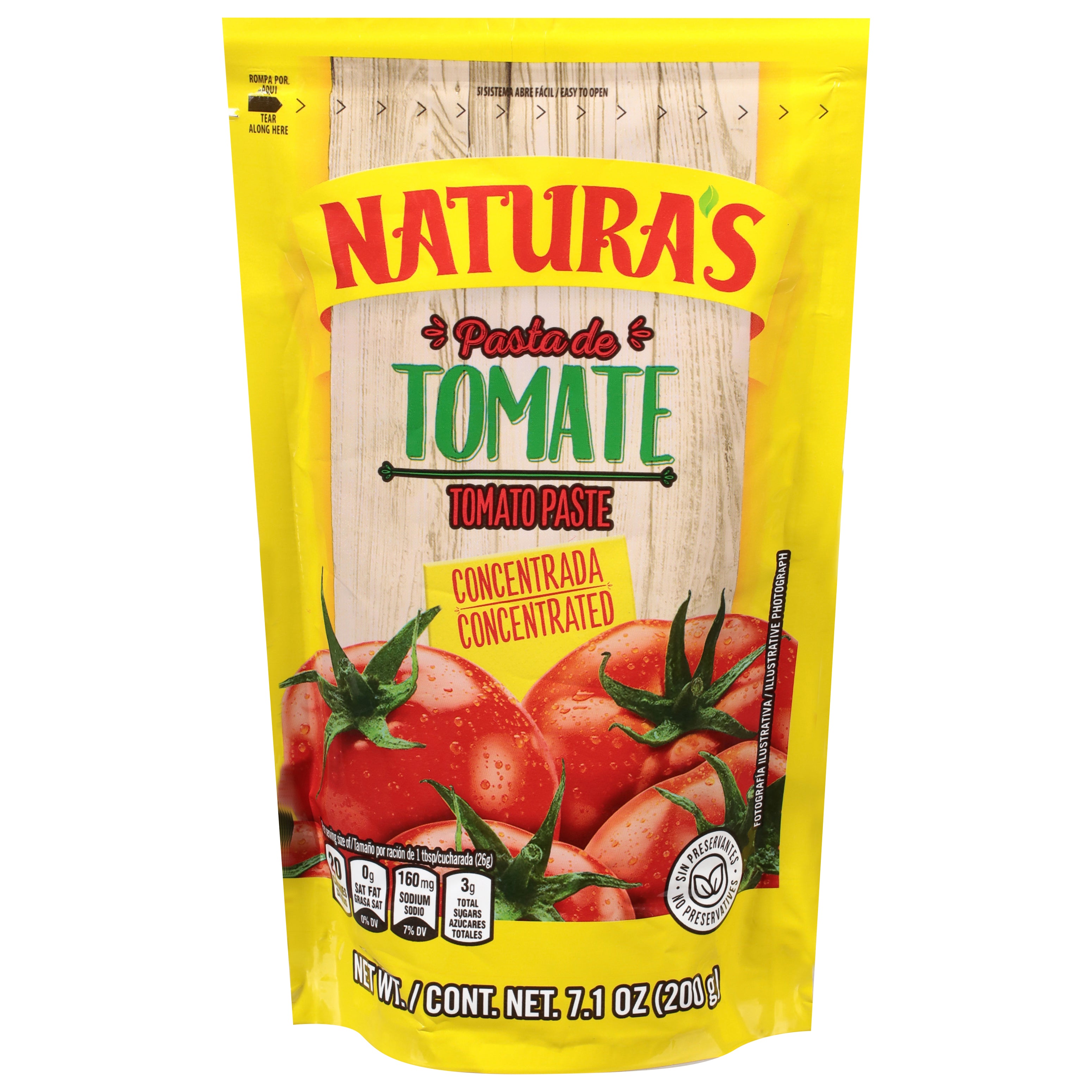 Natura's Concentrated Tomato Paste 7.1 oz - Case of 24