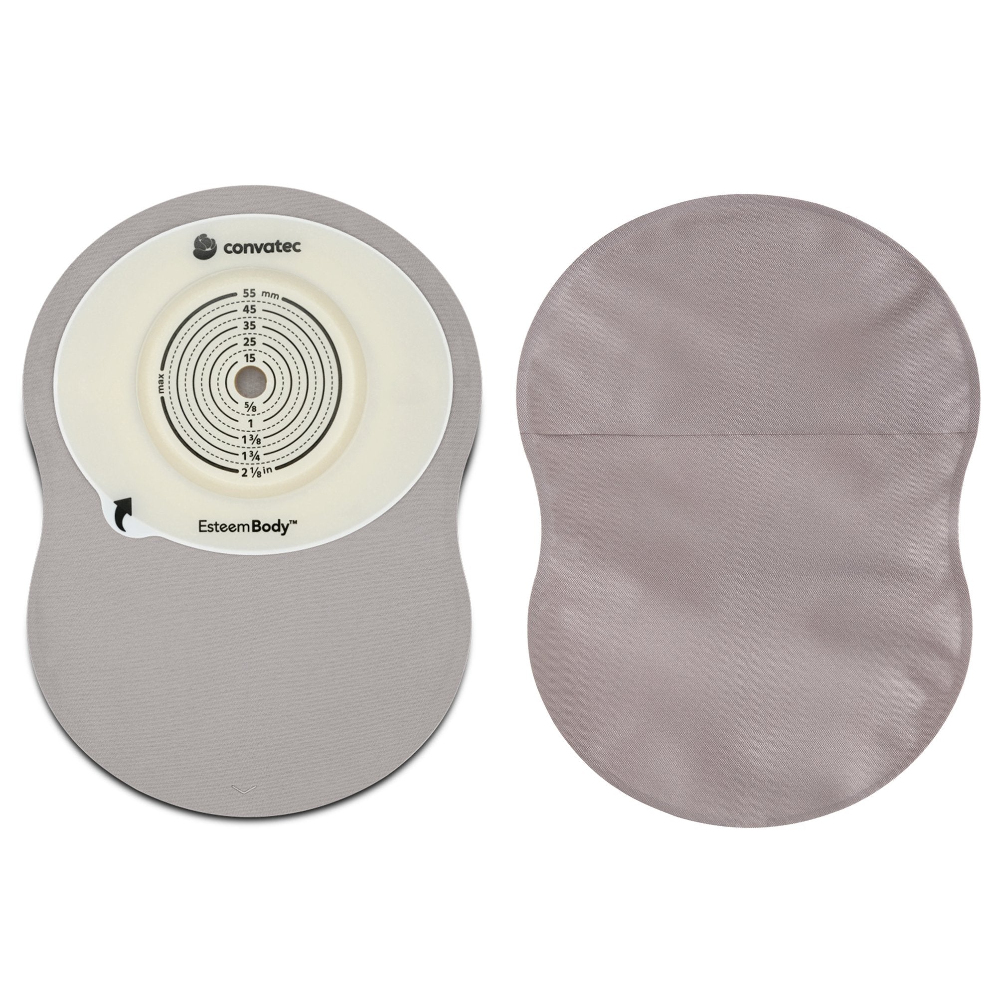 ConvaTec - Ostomy Pouch Esteem Body™ One-Piece System 9 Inch Length Convex, Trim To Fit 10 to 35 mm Stoma Closed End [30/BX]