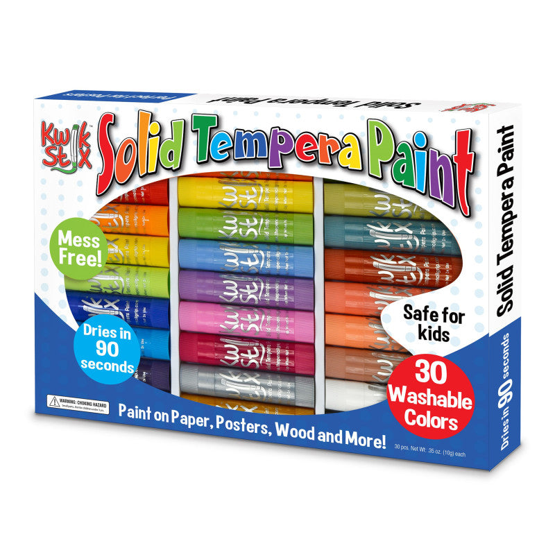 KWIK STIX - Solid Tempera Paint, Art Set, 30 Colors