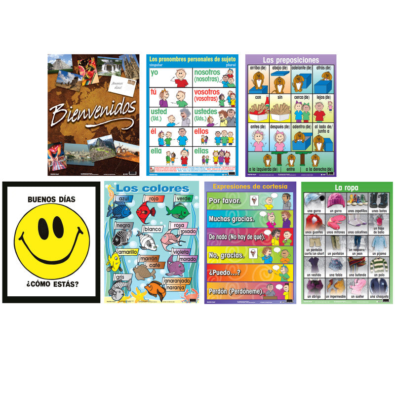 POSTER PALS - Spanish Essential Classroom Posters Set II