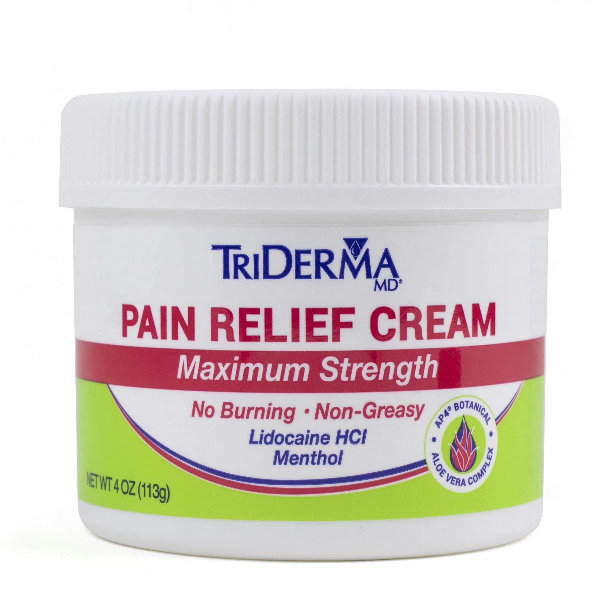Triderma - Topical Pain Relief TriDerma MD® 4% - 1% Strength Lidocaine / Menthol Cream 4 oz. [1/EA]