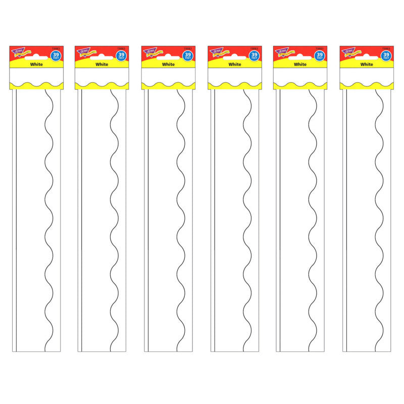TREND - White Terrific Trimmers®, 39 Feet Per Pack, 6 Packs