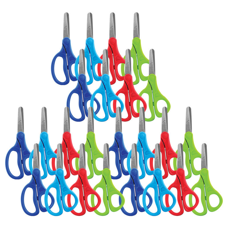 MAPED - Essentials Kids Scissors 5", Blunt, Assorted Colors, Pack of 24