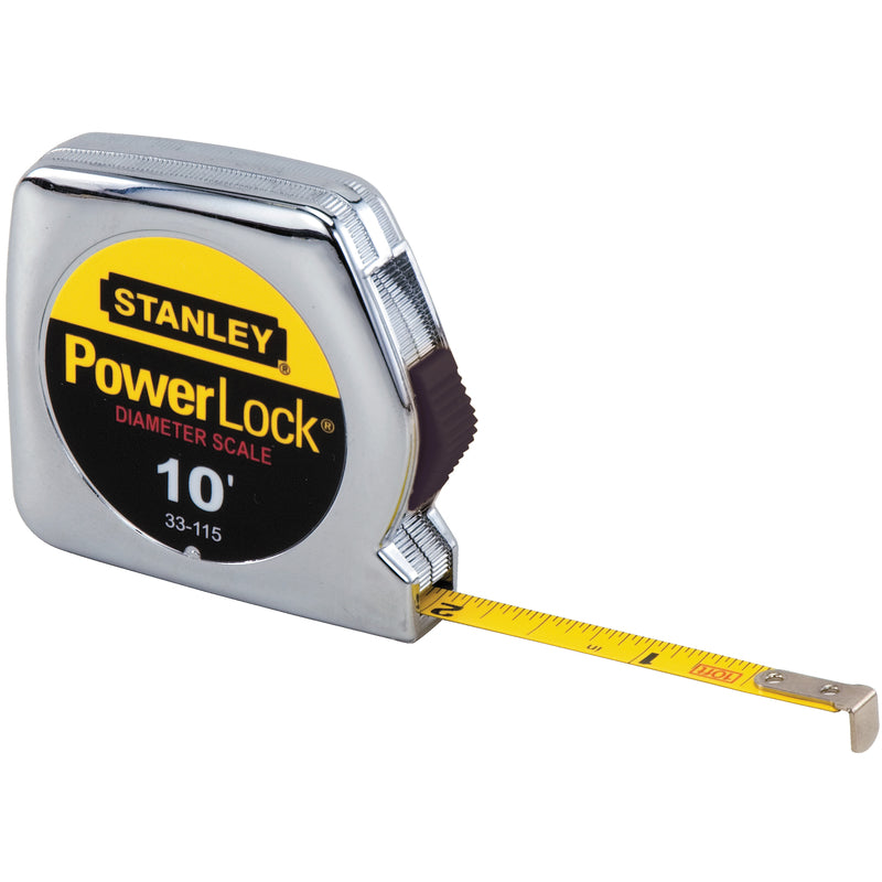 STANLEY - Stanley PowerLock 10 ft. L X 0.25 in. W Tape Measure 1 pk