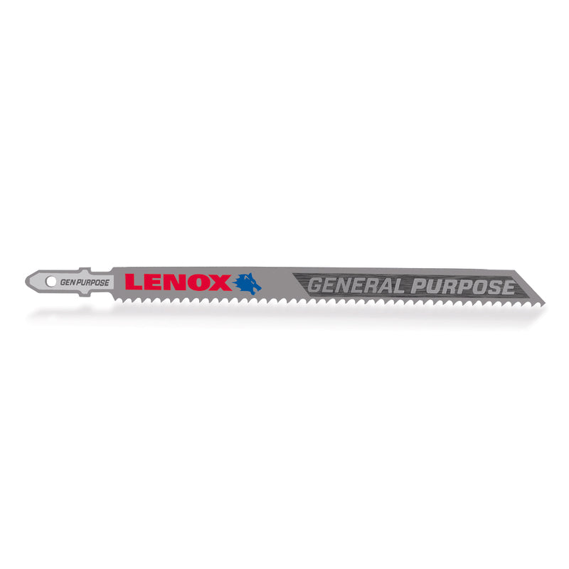 LENOX - Lenox 5-1/4 in. Bi-Metal T-Shank General Purpose Jig Saw Blade 10 TPI 3 pk