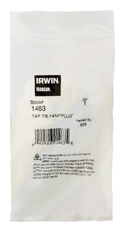 IRWIN - Irwin Hanson High Carbon Steel SAE Fraction Tap 7/8 in. 1 pc [1463]