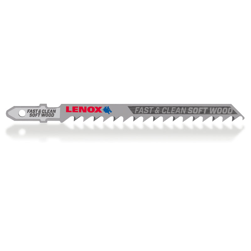 LENOX - Lenox 4 in. Metal T-Shank Clean Soft Wood Jig Saw Blade 6 TPI 3 pk