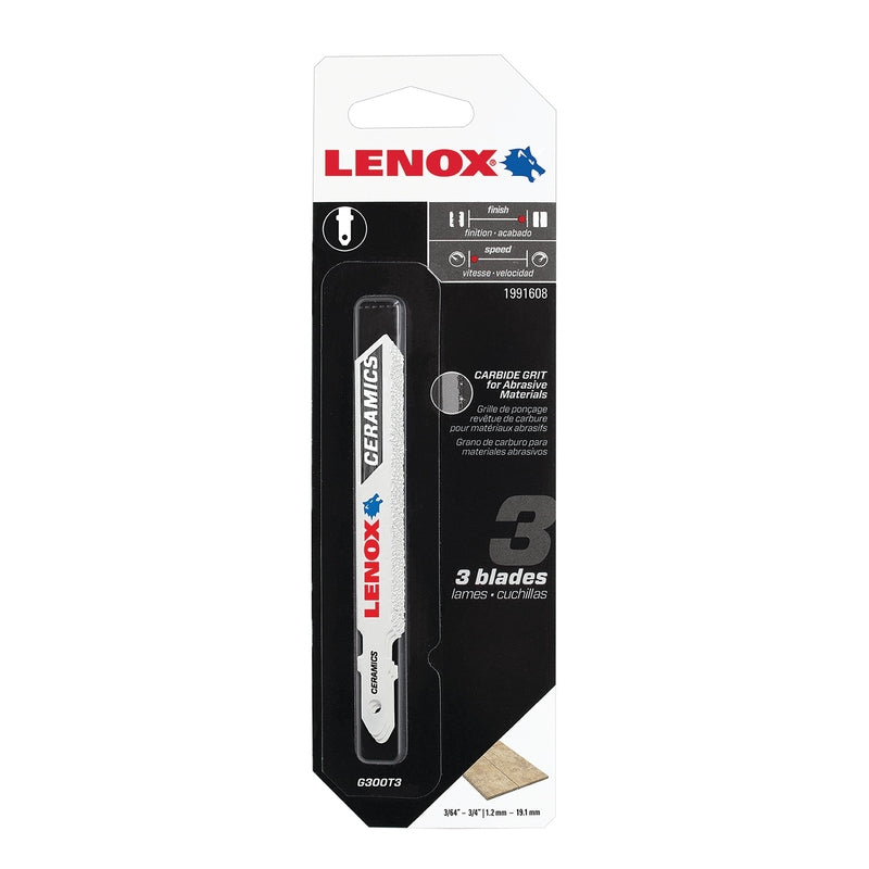 LENOX - Lenox 3-1/2 in. Carbide Grit T-Shank Jig Saw Blade 3 pk