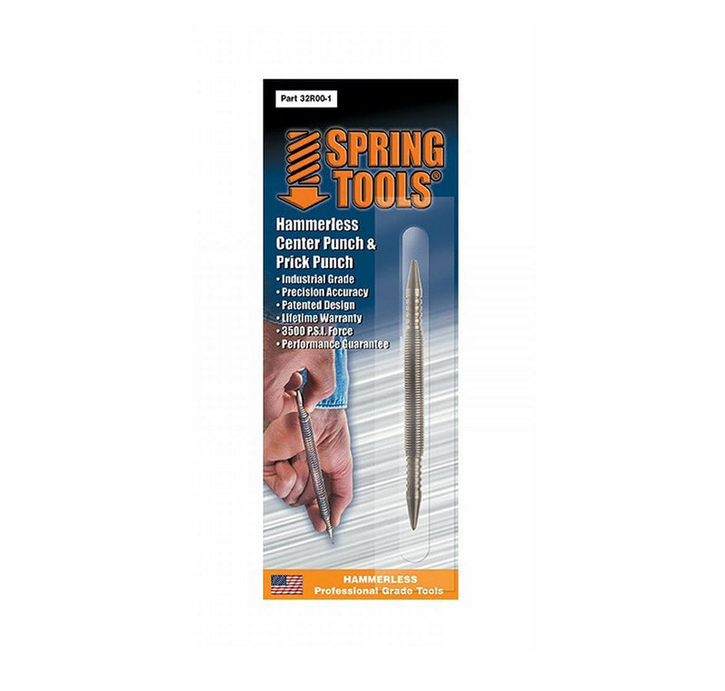 SPRING TOOLS - Spring Tools Steel Hammerless Center Punch and Prick Punch 1 pc