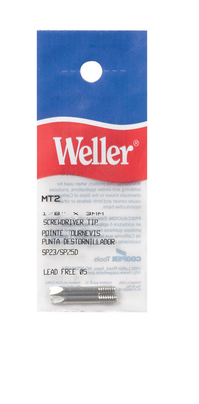 WELLER - Weller Lead-Free Soldering Tip 1/8 in. D Copper [MT2]