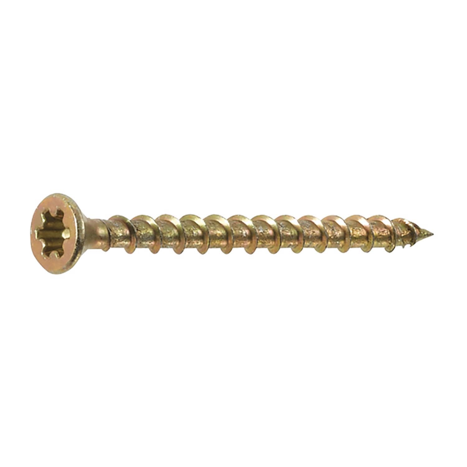 FastenMaster PAMFast No. 8 X 1-3/4 in. L Star Yellow Zinc Coarse Collated Subfloor Screws 1000 pk
