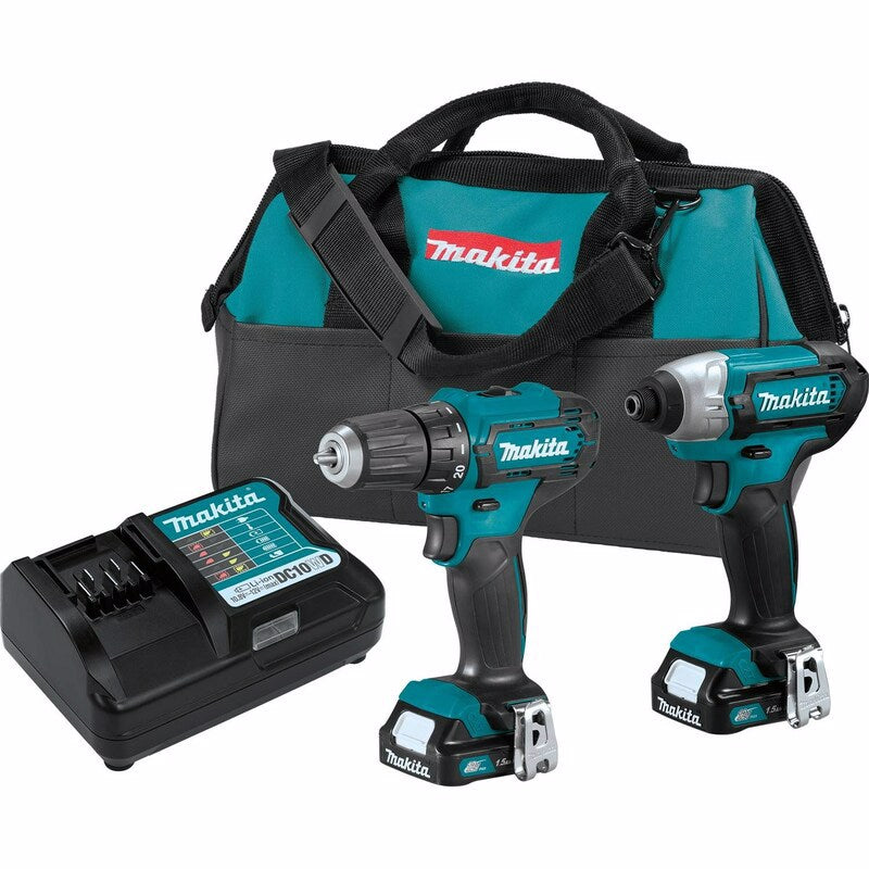 MAKITA - Makita 12V MAX CXT Cordless Brushed 2 Tool Combo Kit