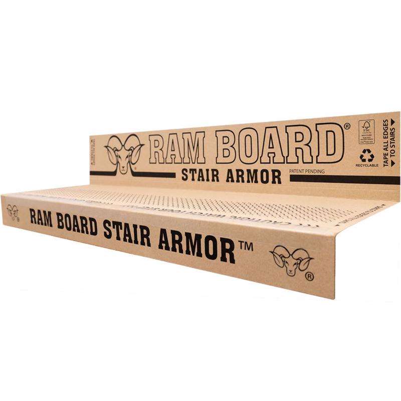 RAM BOARD - Ram Board Stair Armor 19 in. H X 34 in. W Polypropylene Stair Protector 6 pc